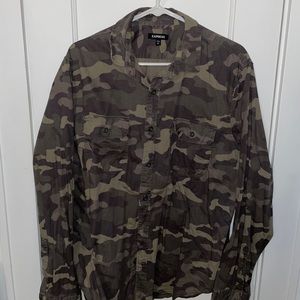 Express Camo Button Up